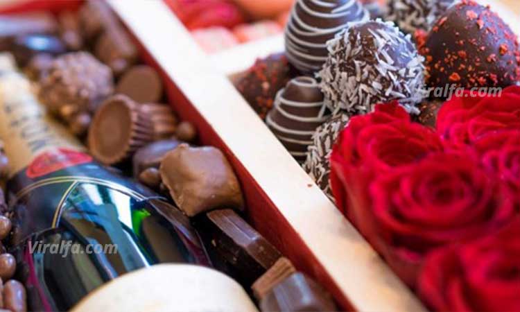 باکس گل و شکلات ولنتاین